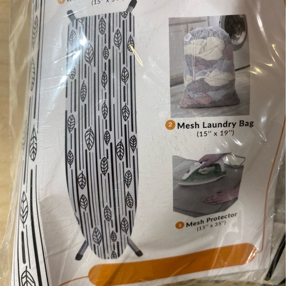 Happhon Ironing Board Cover, Mesh Protector, and Laundry Bag (EI) - Picture 4 of 11